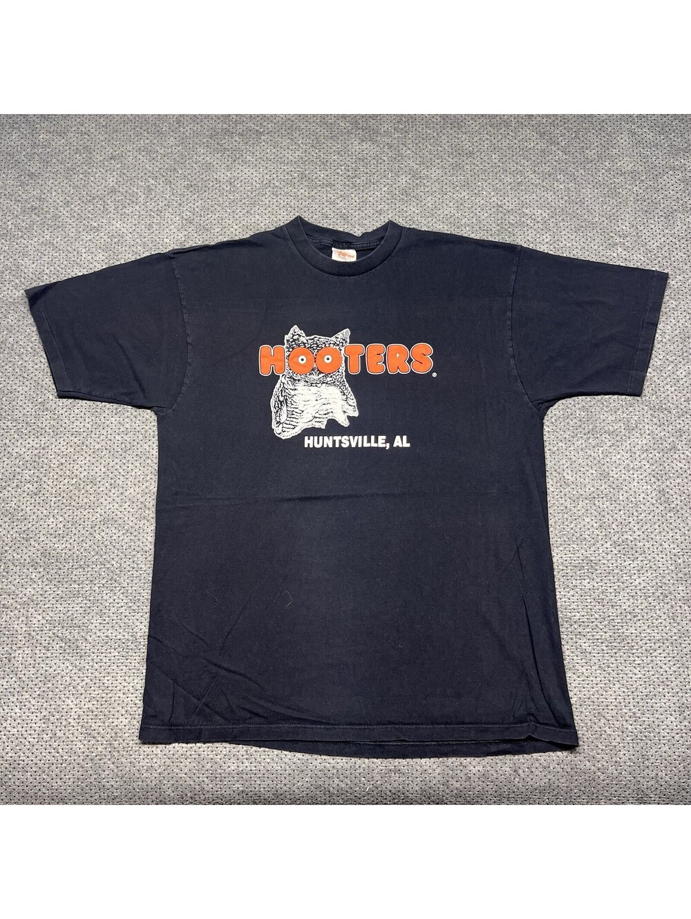 Vintage 1990S Hooters Huntsville Alabama T-Shirt XL Rare Men’s Black Promo